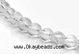 CCC06 15.5 inches 6mm round white crystal beads Wholesale