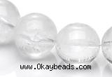 CCC10 15.5 inches 16mm round white crystal beads Wholesale