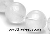 CCC11 15.5 inches 18mm round white crystal beads Wholesale