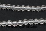 CCC200 15.5 inches 4mm round AB grade natural white crystal beads