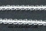 CCC258 15.5 inches 6mm round grade A natural white crystal beads