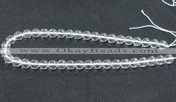 CCC259 15.5 inches 10mm round grade A natural white crystal beads