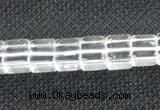 CCC260 15.5 inches 8*8mm cube grade A natural white crystal beads