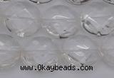 CCC506 15.5 inches 16mm faceted coin natural white crystal beads