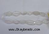 CCC755 15.5 inches 18*25mm - 25*35mm freeform white crystal beads