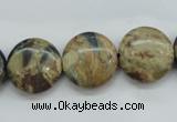 CCD03 15.5 inches 16mm flat round cordierite beads wholesale