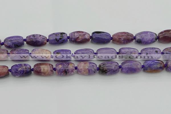 CCG114 15.5 inches 15*20mm drum charoite gemstone beads