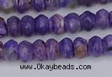 CCG116 15.5 inches 4*7mm rondelle charoite gemstone beads