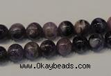 CCG26 15.5 inches 8mm round natural charoite gemstone beads