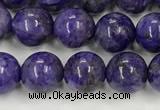 CCG310 15.5 inches 6mm round dyed charoite beads wholesale