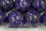 CCG313 15.5 inches 12mm round dyed charoite beads wholesale