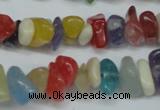 CCH236 34 inches 5*8mm mixed candy jade chips beads wholesale