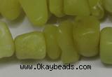 CCH273 34 inches 8*12mm olive jade chips gemstone beads wholesale