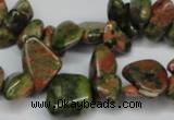 CCH323 15.5 inches 10*15mm unakite chips gemstone beads wholesale