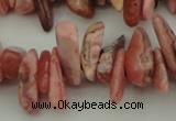 CCH604 15.5 inches 3*12mm - 4*16mm rhodochrosite chips gemstone beads