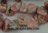 CCH619 15.5 inches 6*8mm - 10*14mm rhodochrosite chips gemstone beads