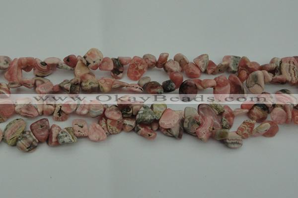 CCH619 15.5 inches 6*8mm - 10*14mm rhodochrosite chips gemstone beads