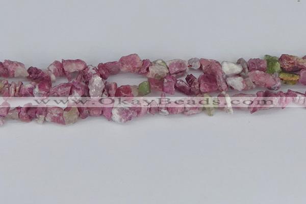 CCH706 15.5 inches 6*8mm - 10*14mm pink tourmaline chips beads