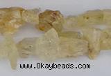 CCH708 15.5 inches 6*8mm - 10*14mm yellow topaz chips beads