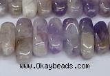 CCH710 15.5 inches 5*10mm - 5*15mm dogtooth amethyst chips beads