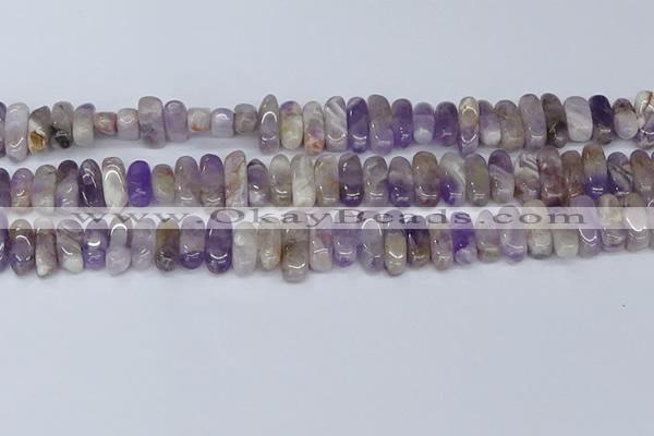 CCH710 15.5 inches 5*10mm - 5*15mm dogtooth amethyst chips beads