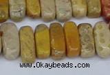 CCH713 15.5 inches 5*10mm - 5*15mm fossil coral chips beads