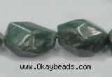 CCJ15 15.5 inches 18*24mm faceted nugget natural African jade beads