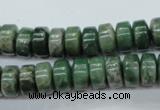 CCJ16 15.5 inches 6*10mm tyre natural African jade beads wholesale