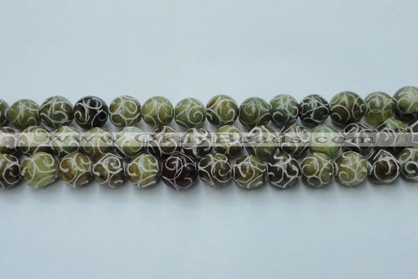 CCJ305 15.5 inches 14mm round China jade beads wholesale