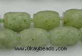 CCJ323 15.5 inches 12*16mm - 13*18mm carved drum China jade beads