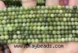 CCJ330 15.5 inches 4mm round green China jade beads wholesale