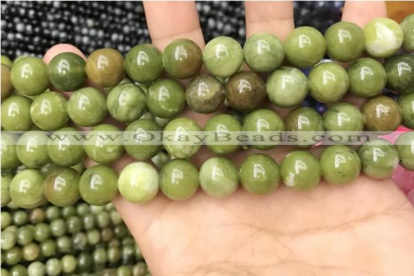 CCJ333 15.5 inches 10mm round green China jade beads wholesale