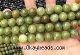 CCJ334 15.5 inches 12mm round green China jade beads wholesale