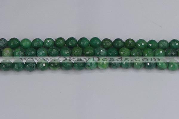 CCJ413 15.5 inches 10mm faceted round west African jade beads