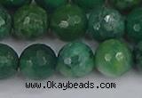 CCJ414 15.5 inches 12mm faceted round west African jade beads