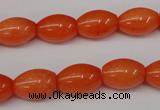 CCN110 15.5 inches 10*14mm rice candy jade beads wholesale