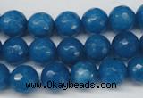 CCN1203 15.5 inches 10mm faceted round candy jade beads wholesale