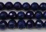 CCN1214 15.5 inches 10mm faceted round candy jade beads wholesale