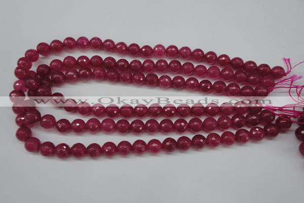 CCN1234 15.5 inches 10mm faceted round candy jade beads wholesale