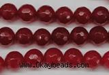 CCN1244 15.5 inches 10mm faceted round candy jade beads wholesale