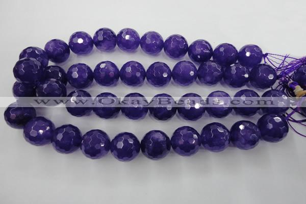 CCN1259 15.5 inches 20mm faceted round candy jade beads wholesale