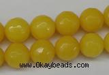 CCN1275 15.5 inches 12mm faceted round candy jade beads wholesale