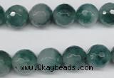 CCN1285 15.5 inches 12mm faceted round rainbow candy jade beads