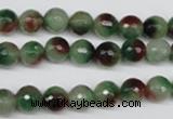 CCN1303 15.5 inches 8mm faceted round rainbow candy jade beads