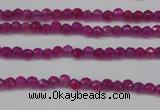 CCN1310 15.5 inches 3mm faceted round candy jade beads wholesale