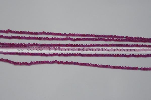 CCN1310 15.5 inches 3mm faceted round candy jade beads wholesale