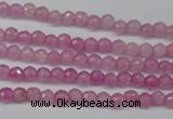 CCN1316 15.5 inches 3mm faceted round candy jade beads wholesale