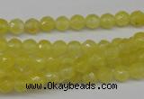 CCN1325 15.5 inches 6mm faceted round candy jade beads wholesale