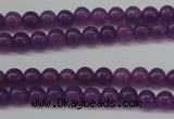 CCN1340 15.5 inches 4mm round candy jade beads wholesale