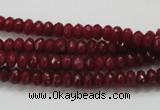 CCN1351 15.5 inches 3*5mm faceted rondelle candy jade beads